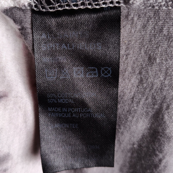 AllSaints Spitalfields Oversized Horse Graphic Tee M Cotton Modal Tie Dye Top - Picture 15 of 15